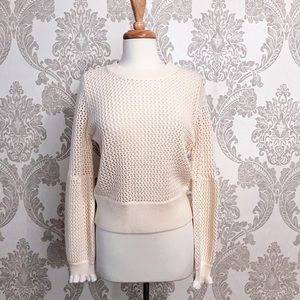 NWT Magaschoni Knit Sweater Ivory